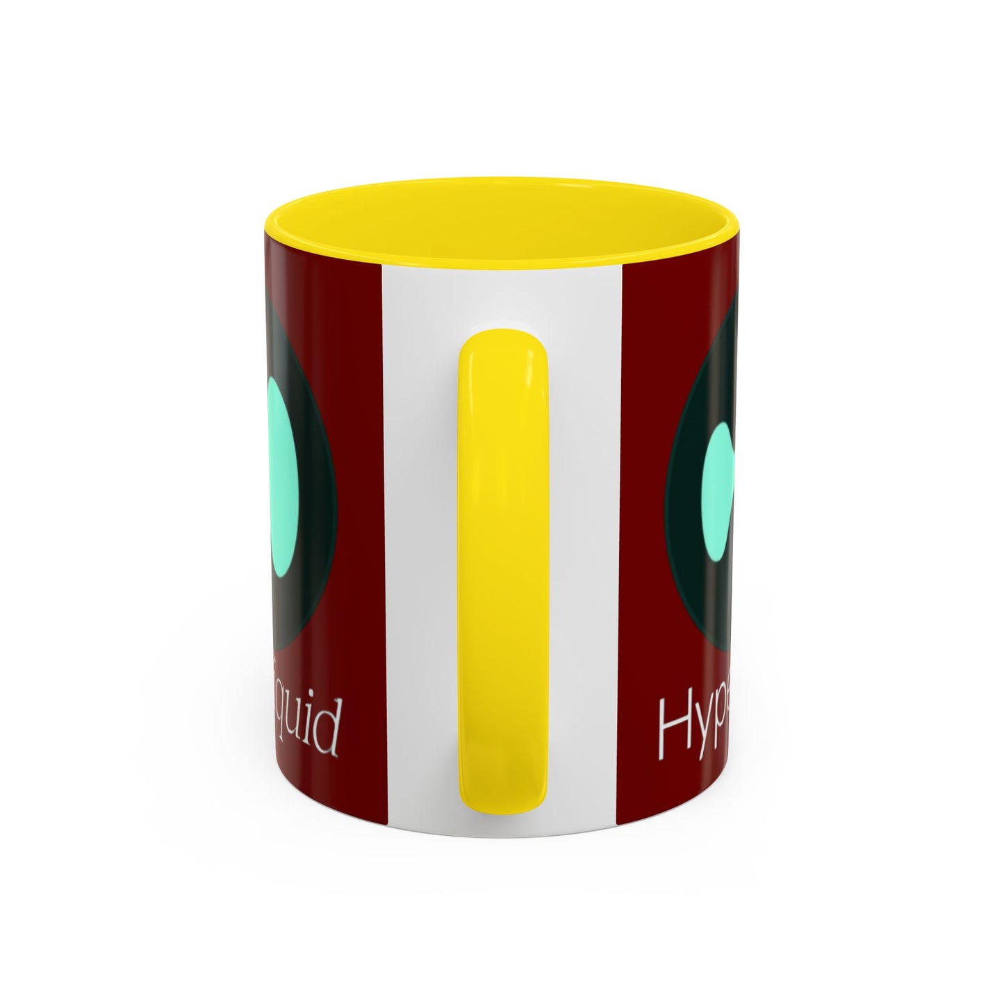 Hyperliquid White font Red Accent Mug by cypherpunkgear.com