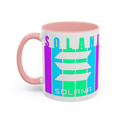 Solana (SOL) Freedom Accent Mug by cypherpunkgear.com