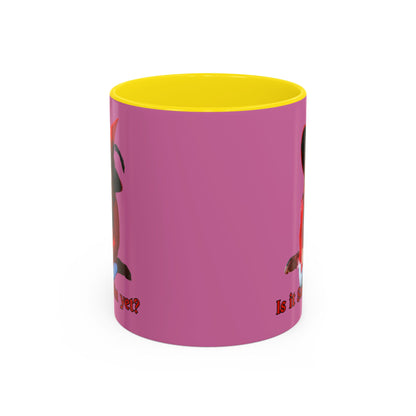 Is it Samhain yet? Pink Accent Mug by CreepyCrafts.boo