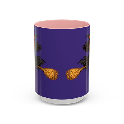 Velvet Vex Purple Accent Mug by CreepyCrafts.boo