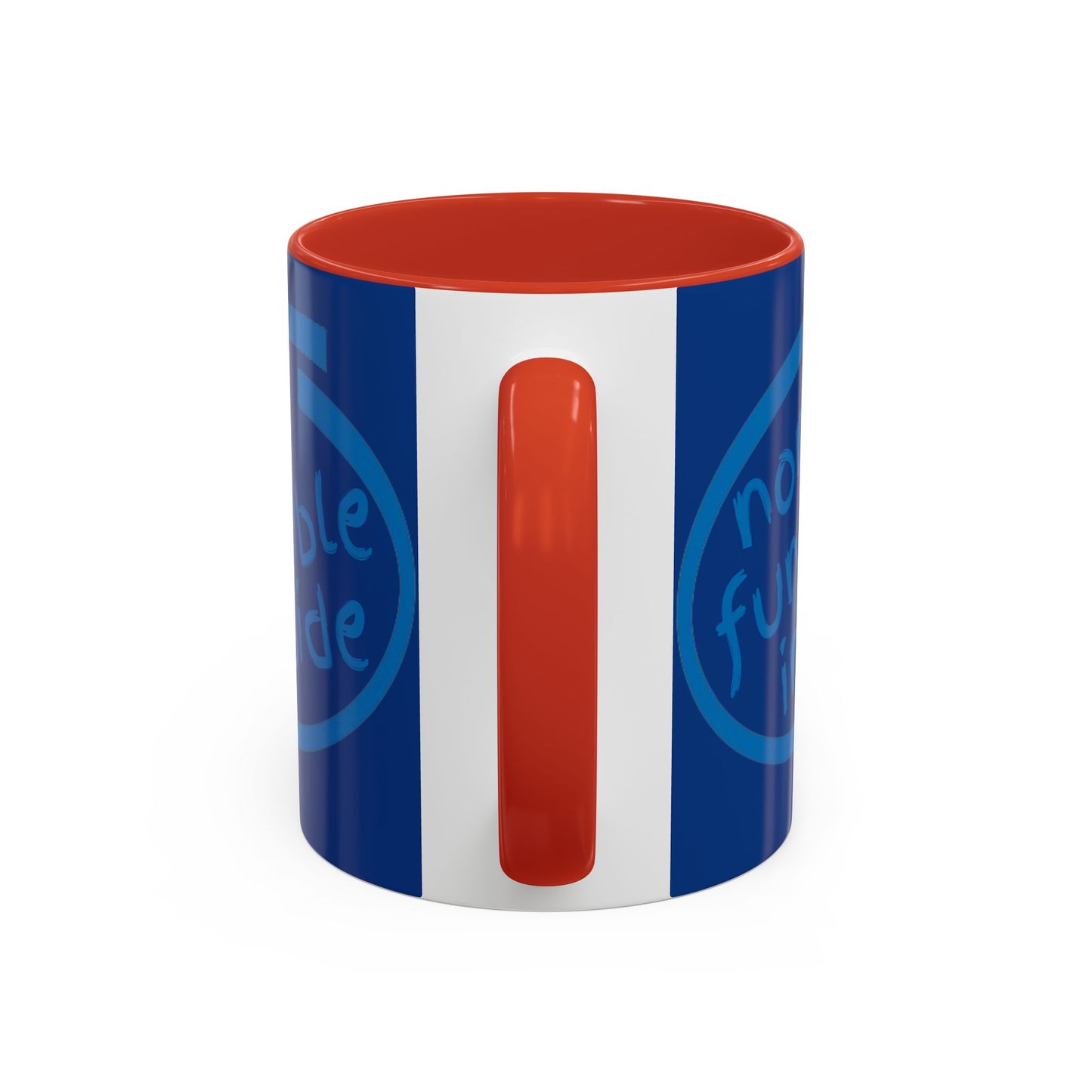 Non-Fungible Inside Dark Blue Accent Mug by cypherpunkgear.com