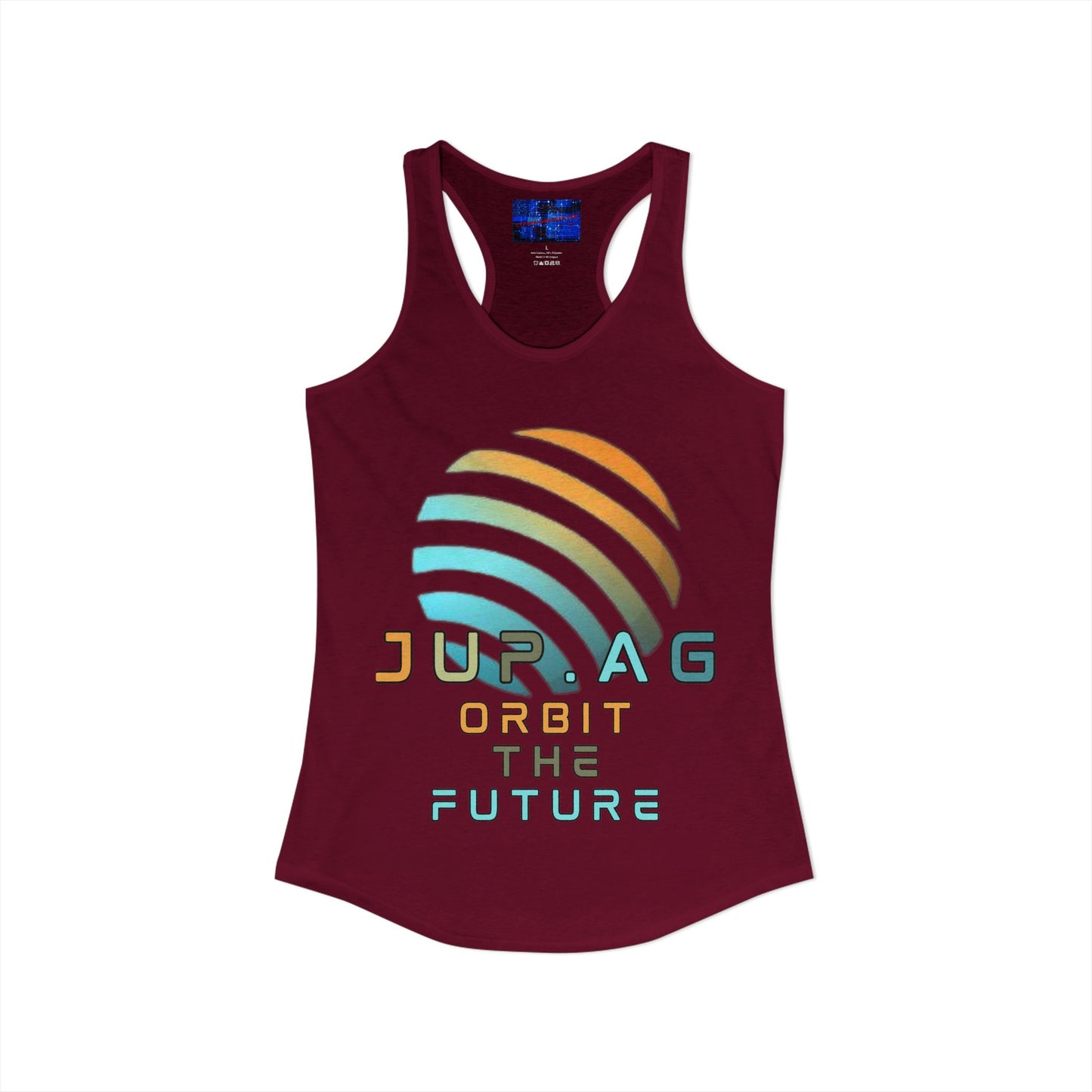 Jupiter (JUP) Orbit the Future Women's Racerback Tank Top by cypherpunkgear.com