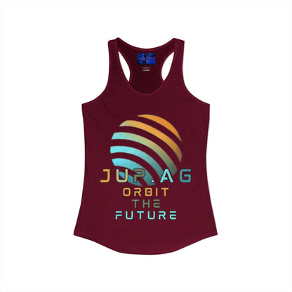 Jupiter (JUP) Orbit the Future Women's Racerback Tank Top by cypherpunkgear.com