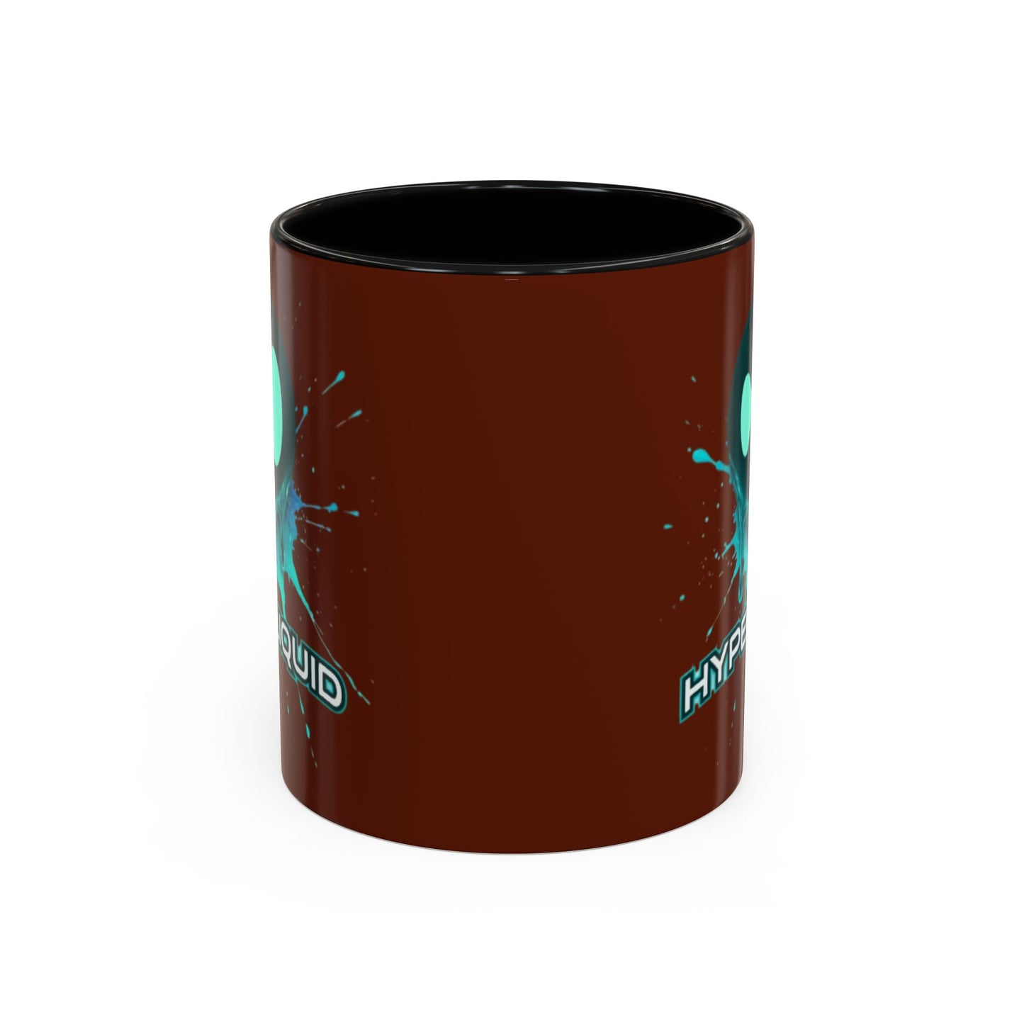 HYPE Drip Brown Accent Mug by cypherpunkgear.com