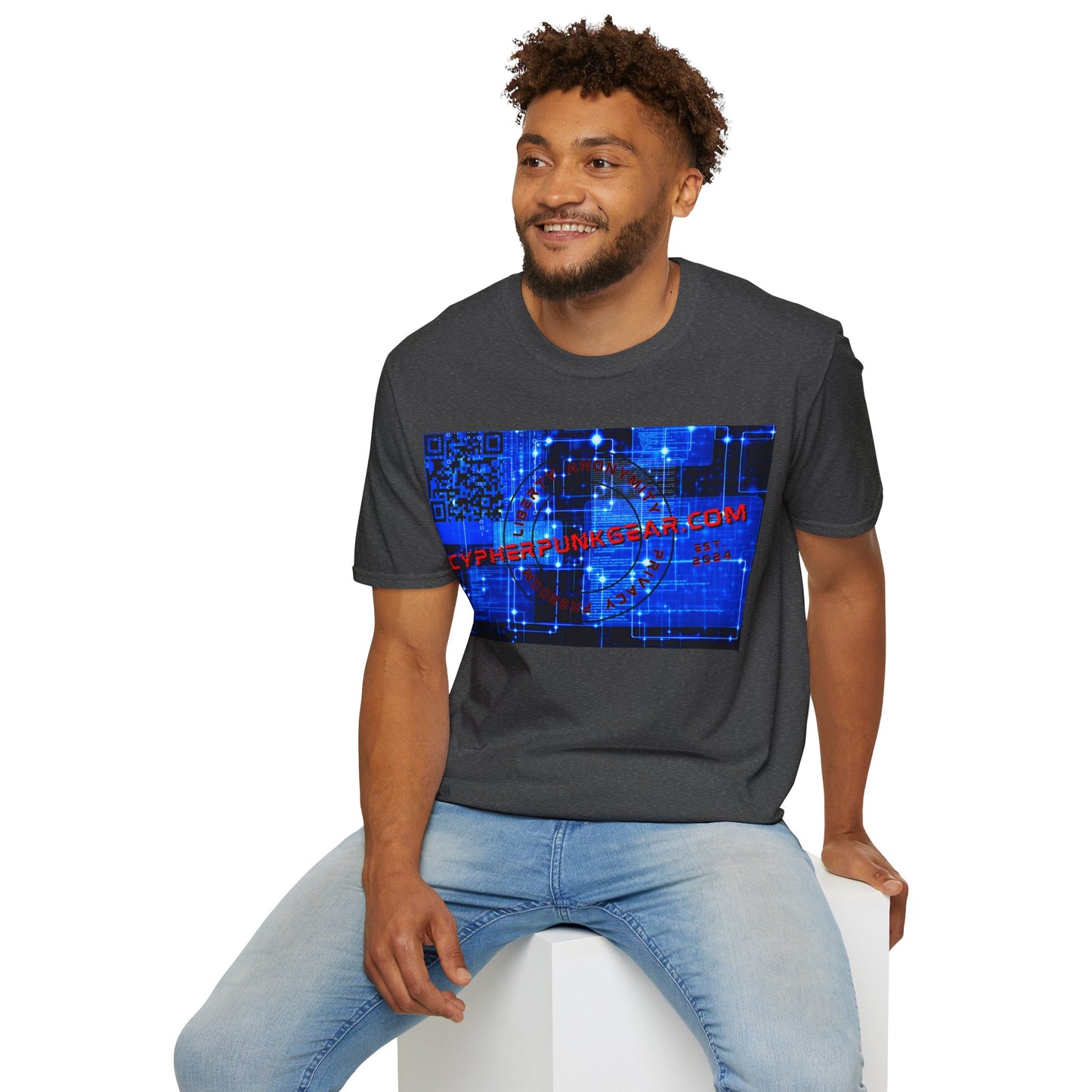 Cypherpunkgear.com logo Dark colors Unisex T-Shirt by cypherpunkgear.com