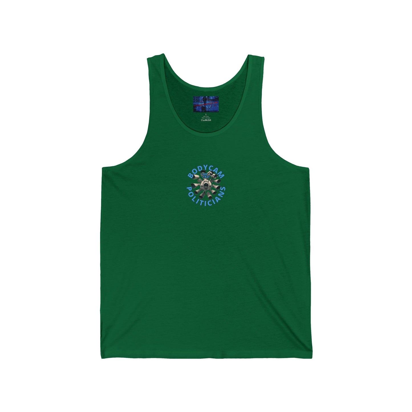 2-sided, Bodycam the Politicians Cameras Unisex Jersey Tank Top by cypherpunkgear.com