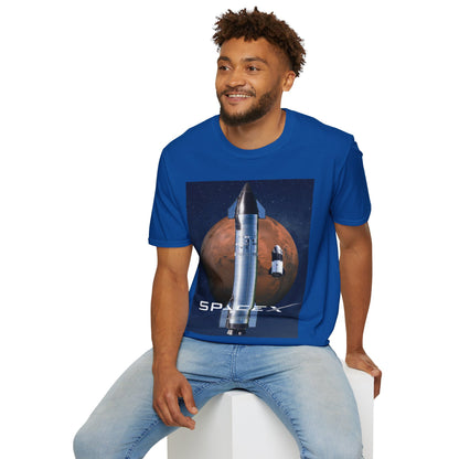 SpaceX Mars Unisex T-Shirt by cypherpunkgear.com