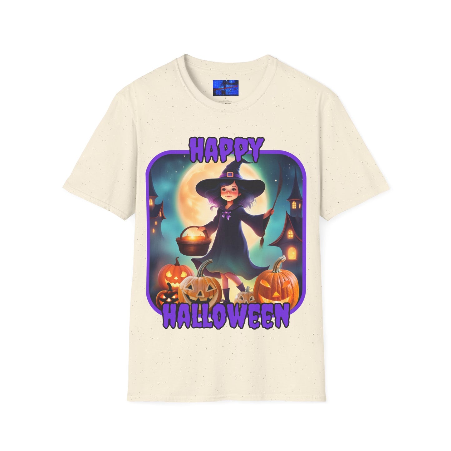 Happy Halloween Little Witch PRfont LTcolors Unisex T-Shirt by cypherpunkgear