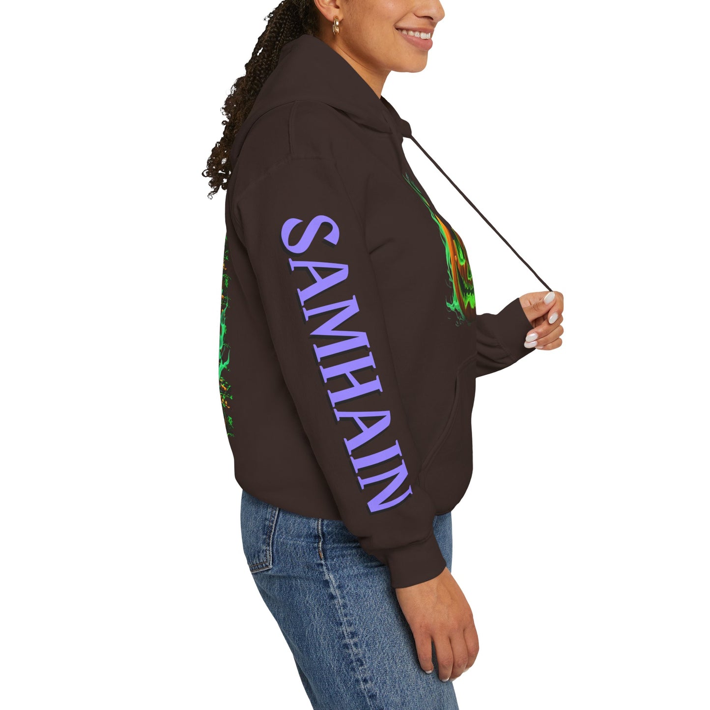 Blessed Samhain Green Jack Hoodie Unisex Hooded Sweatshirt by CreepyCrafts.boo