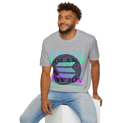 Solana Solana Solana (SOL) LTcolors Unisex T-Shirt by cypherpunkgear