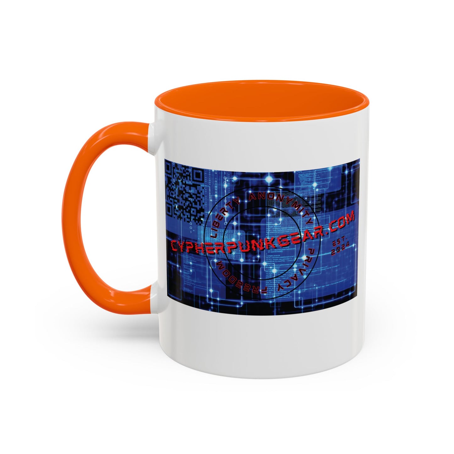 Cypherpunkgear.com logo Accent Mug by cypherpunkgear.com
