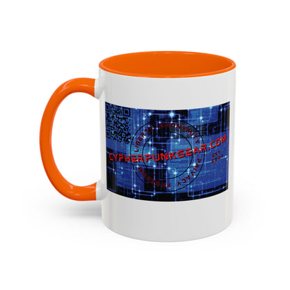 Cypherpunkgear.com logo Accent Mug by cypherpunkgear.com