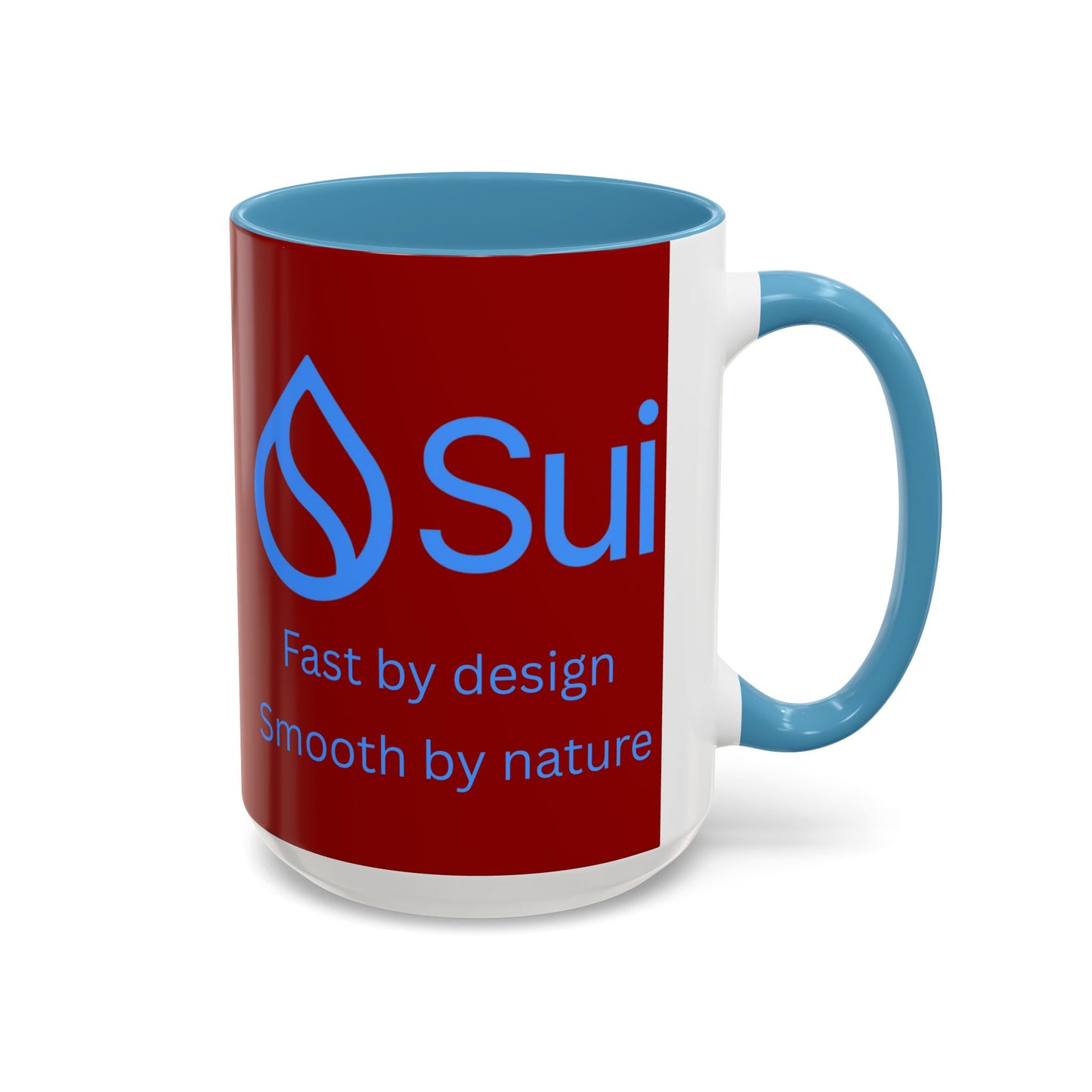 SUI Red Accent Mug by cypherpunkgear.com