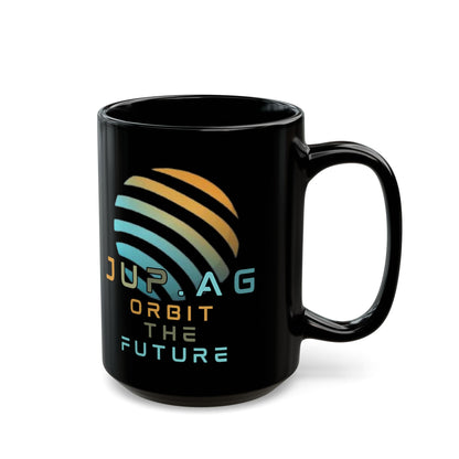 Jupiter (JUP) Orbit the Future Black Mug by cypherpunkgear