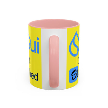 Sui: Get Slushed Yellow Accent Mug by cypherpunkgear.com
