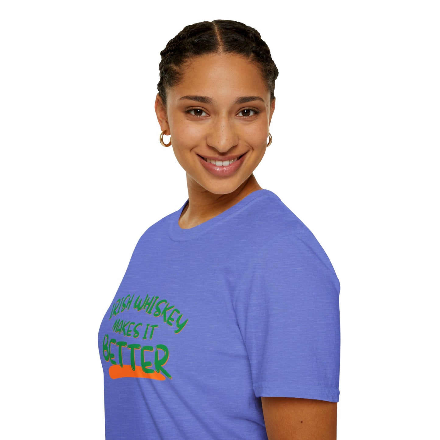 Irish Whiskey makes it better GNfont DKcolors Unisex T-Shirt by cypherpunkgear.com
