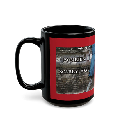 2-sided, Scabby Road Red Mug by CreepyCrafts.boo