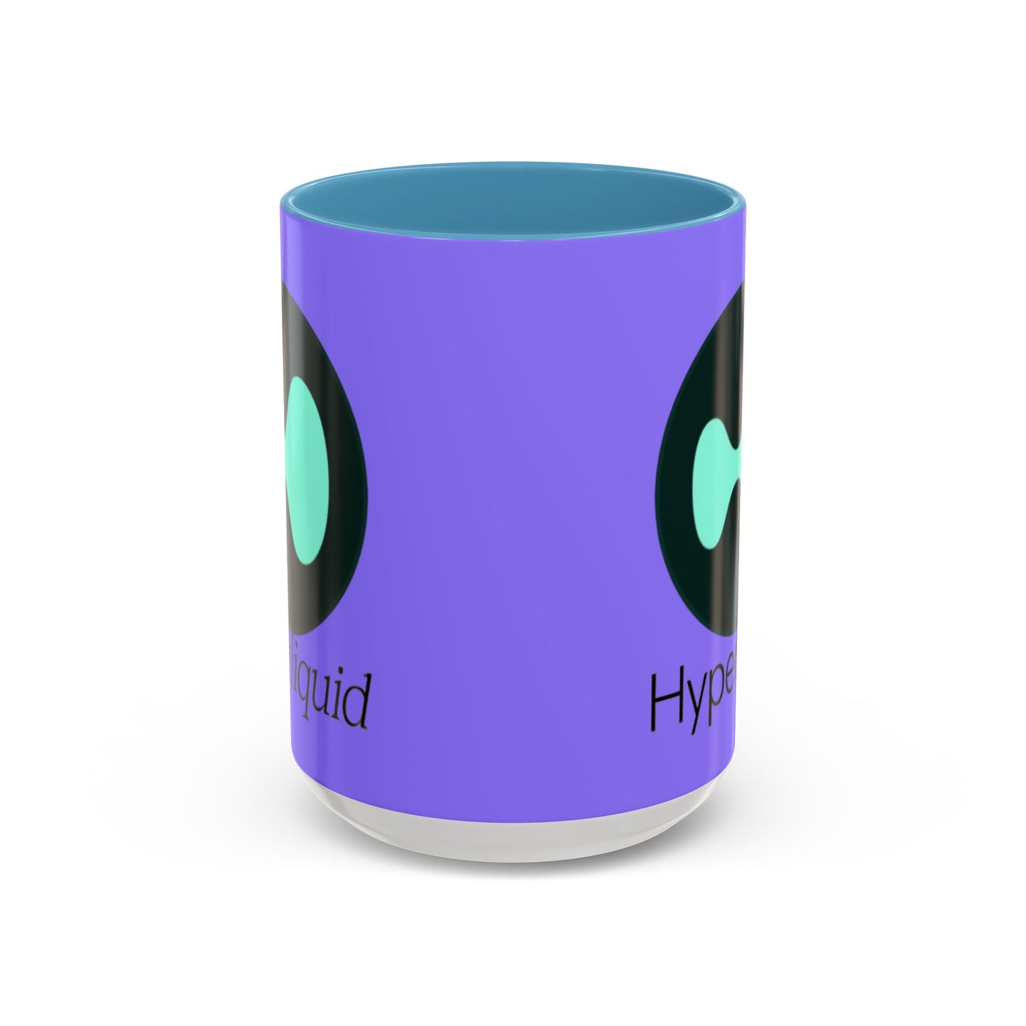 Hyperliquid Black font Light Purple Accent Mug by cypherpunkgear.com