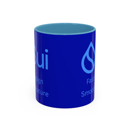 SUI Dark Blue Accent Mug by cypherpunkgear.com