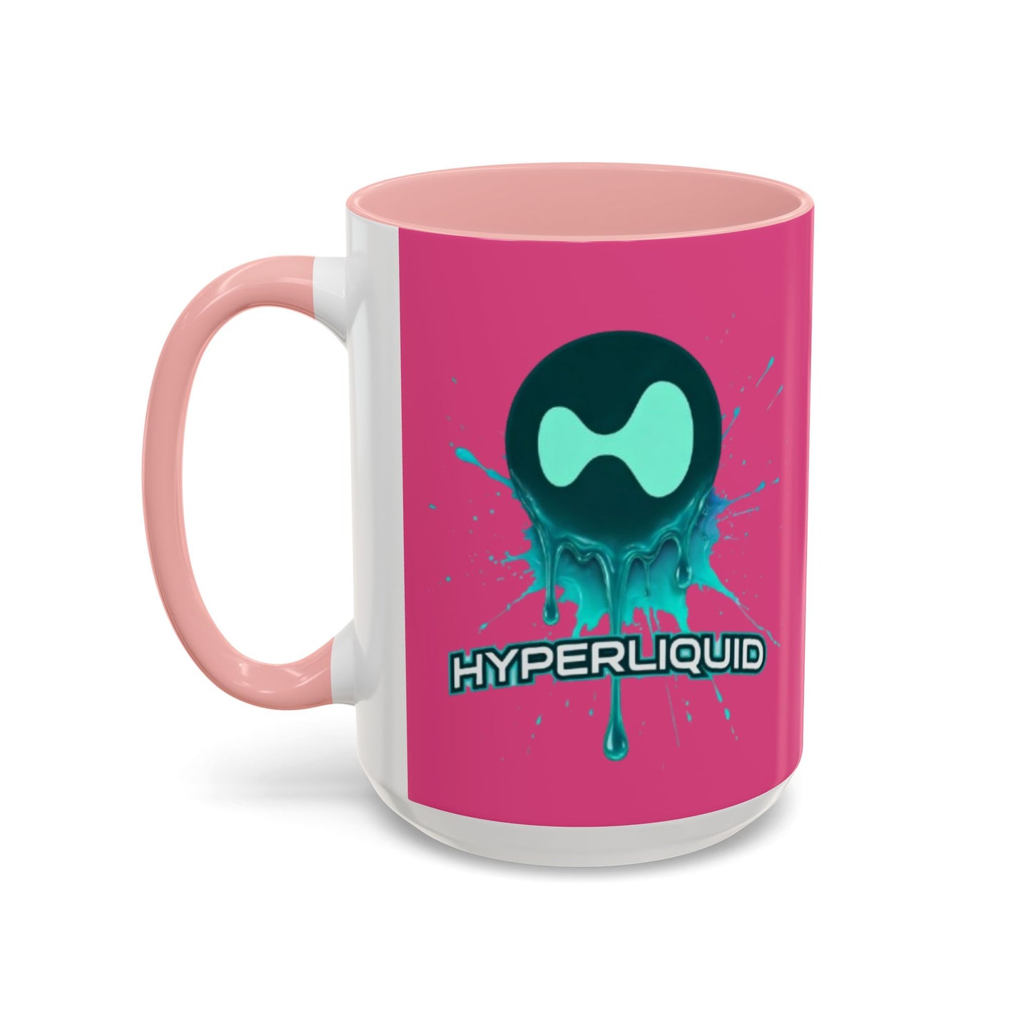 HYPE Drip Pink Accent Mug by cypherpunkgear.com