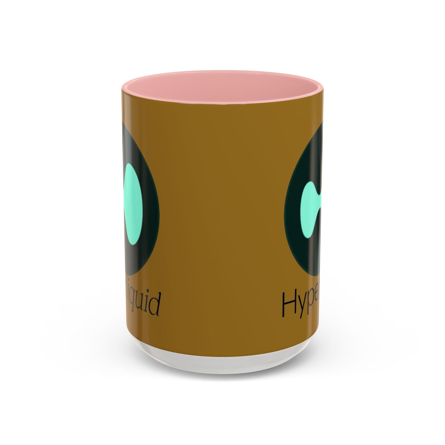 Hyperliquid Black font Brown Accent Mug by cypherpunkgear.com