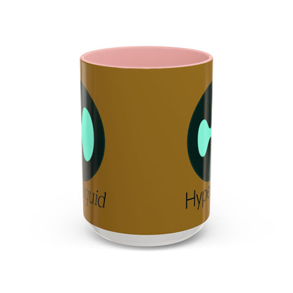 Hyperliquid Black font Brown Accent Mug by cypherpunkgear.com