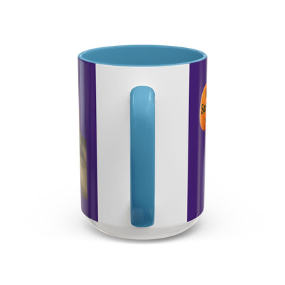 Is it Samhain yet? Skeleton's Pumpkin Purple Accent Mug by CreepyCrafts.boo