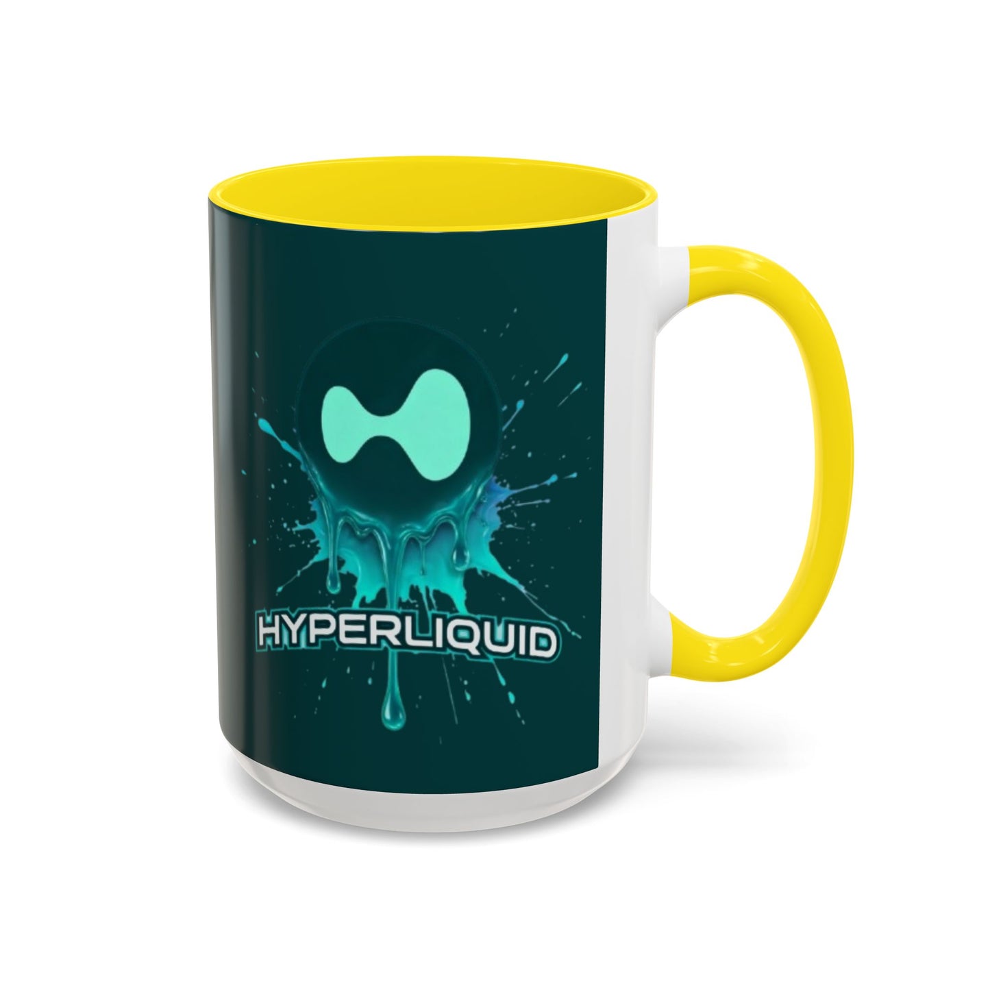 HYPE Drip Dark Hyperliquid Accent Mug by cypherpunkgear.com