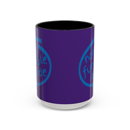 Non-Fungible Inside Purple Accent Mug by cypherpunkgear.com