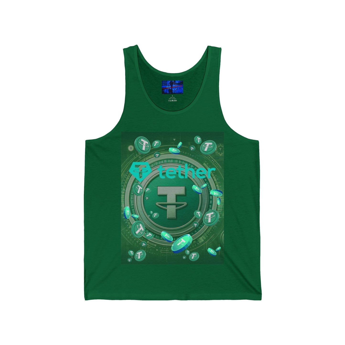 Tether Unisex Jersey Tank Top by cypherpunkgear.com