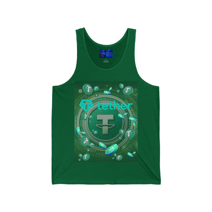 Tether Unisex Jersey Tank Top by cypherpunkgear.com