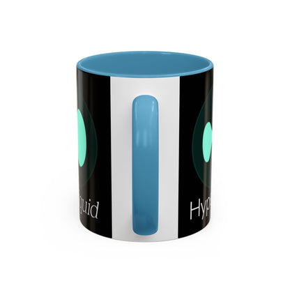 Hyperliquid White font Black Accent Mug by cypherpunkgear.com