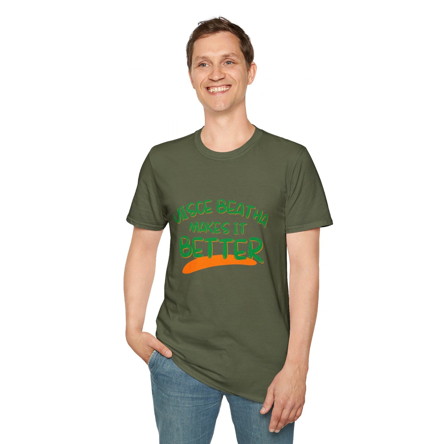 Uisce Beatha makes it better GNfont DKcolors Unisex T-Shirt by cypherpunkgear