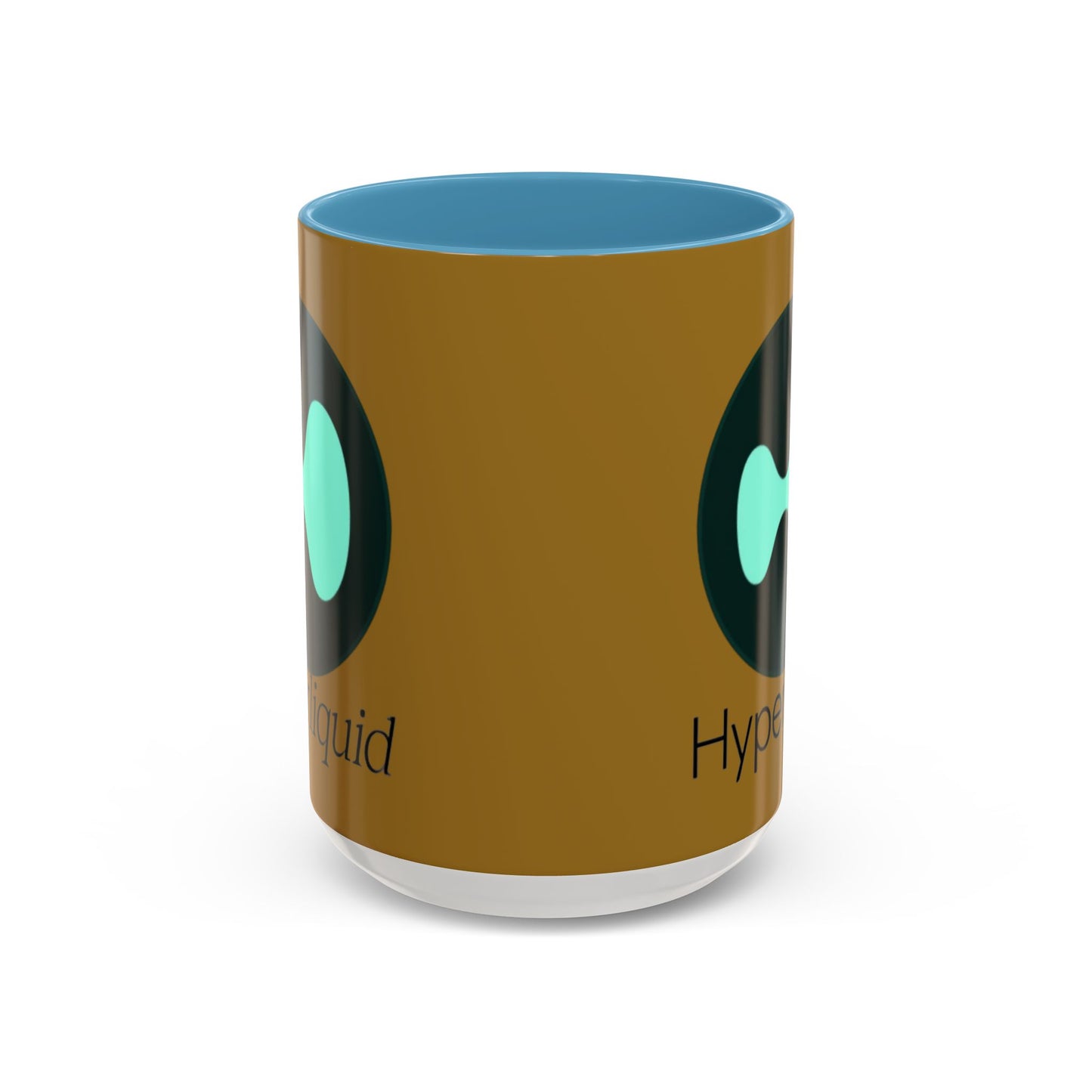 Hyperliquid Black font Brown Accent Mug by cypherpunkgear.com