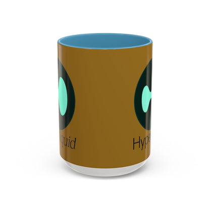 Hyperliquid Black font Brown Accent Mug by cypherpunkgear.com