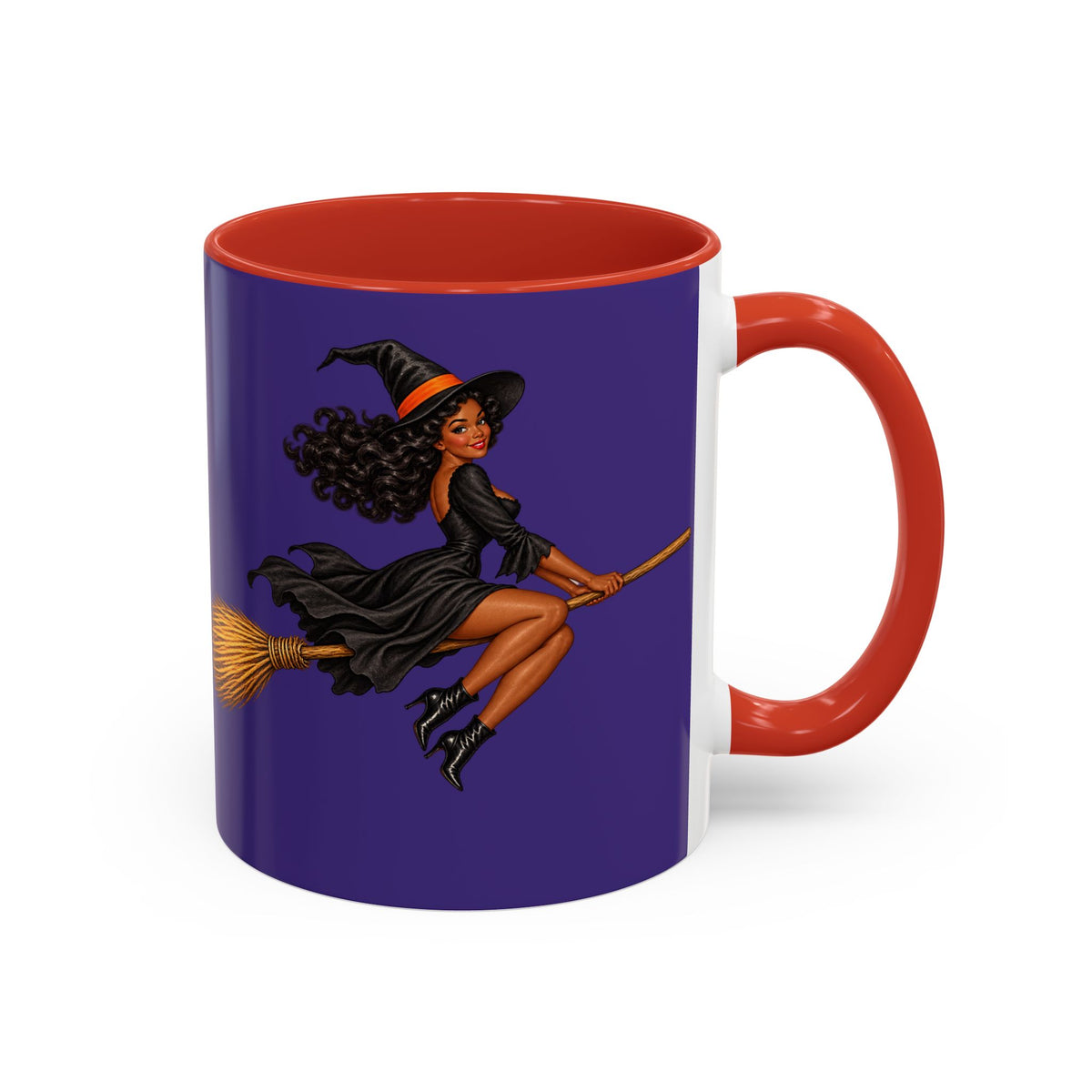 Velvet Vex Purple Accent Mug by CreepyCrafts.boo