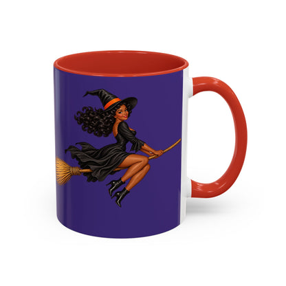 Velvet Vex Purple Accent Mug by CreepyCrafts.boo
