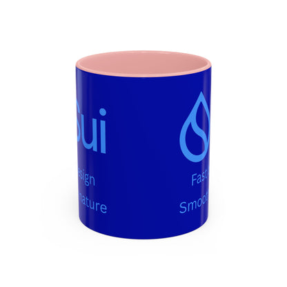 SUI Dark Blue Accent Mug by cypherpunkgear.com