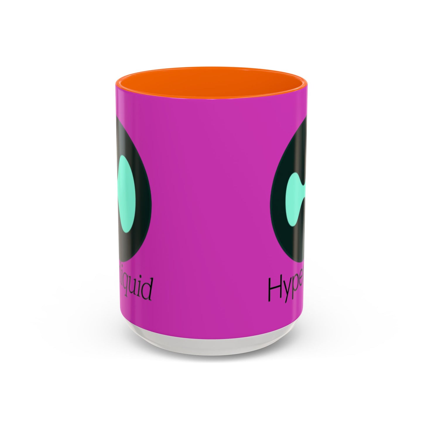 Hyperliquid Black font Pink Accent Mug by cypherpunkgear.com