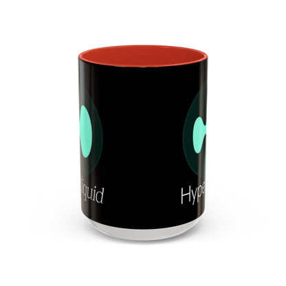 Hyperliquid White font Black Accent Mug by cypherpunkgear.com