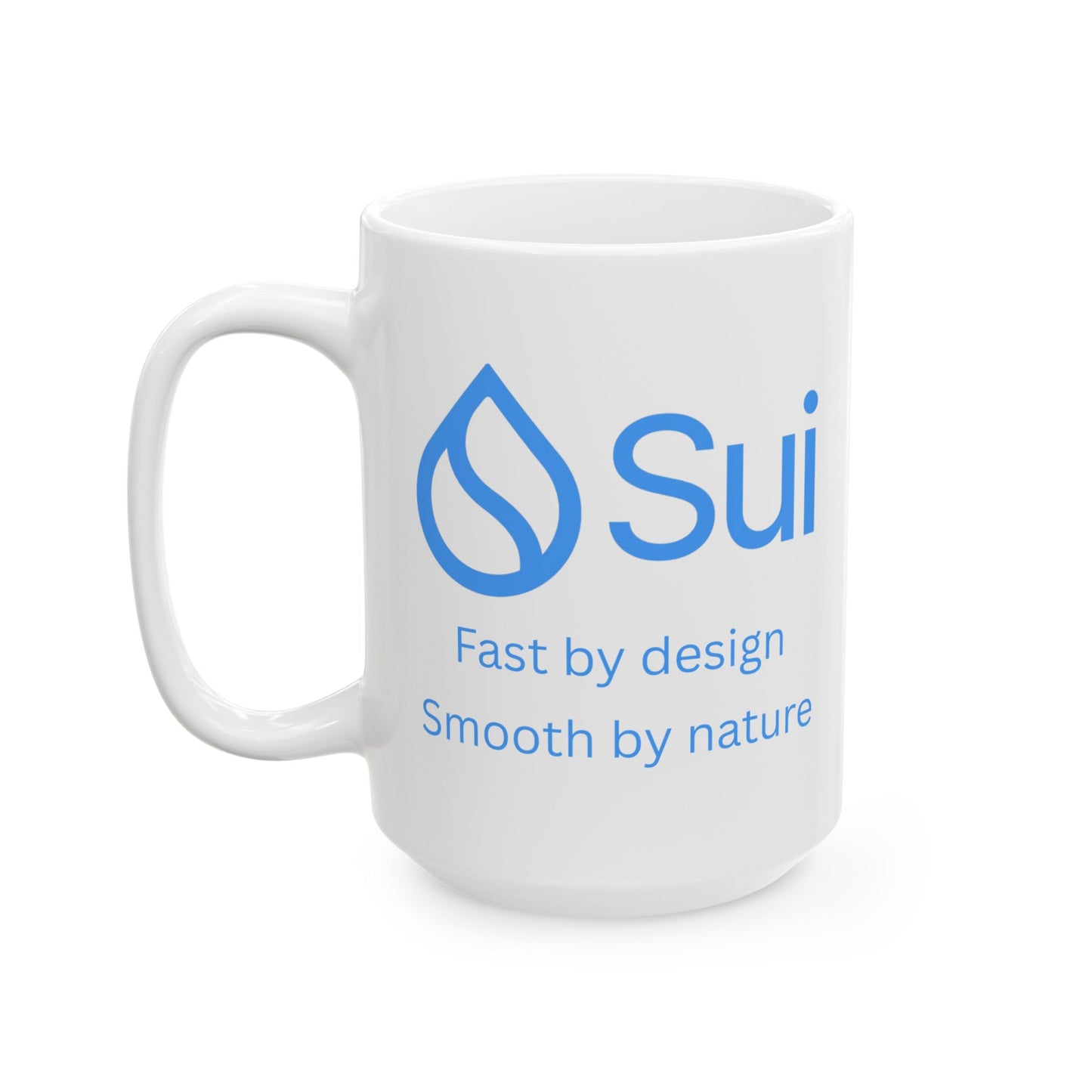 SUI White Mug by cypherpunkgear.com