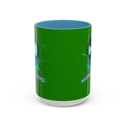 HYPE Drip Green Accent Mug by cypherpunkgear.com