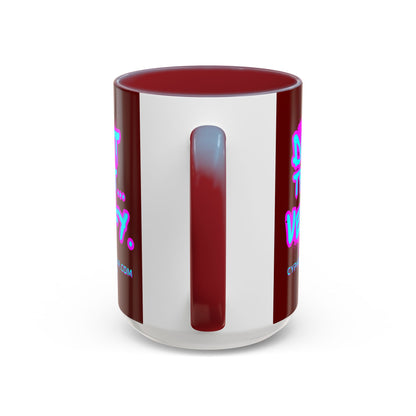 Don't Trust...Verify. Red Accent Mug by cypherpunkgear.com