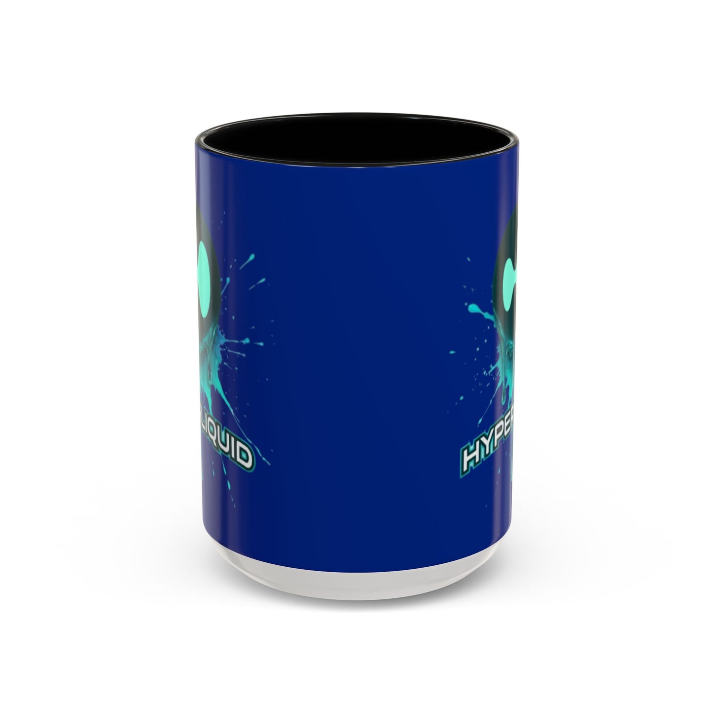 HYPE Drip Blue Accent Mug by cypherpunkgear.com
