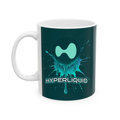 HYPE Drip Dark Hyperliquid Mug by cypherpunkgear.com