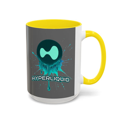 HYPE Drip Grey Accent Mug by cypherpunkgear.com