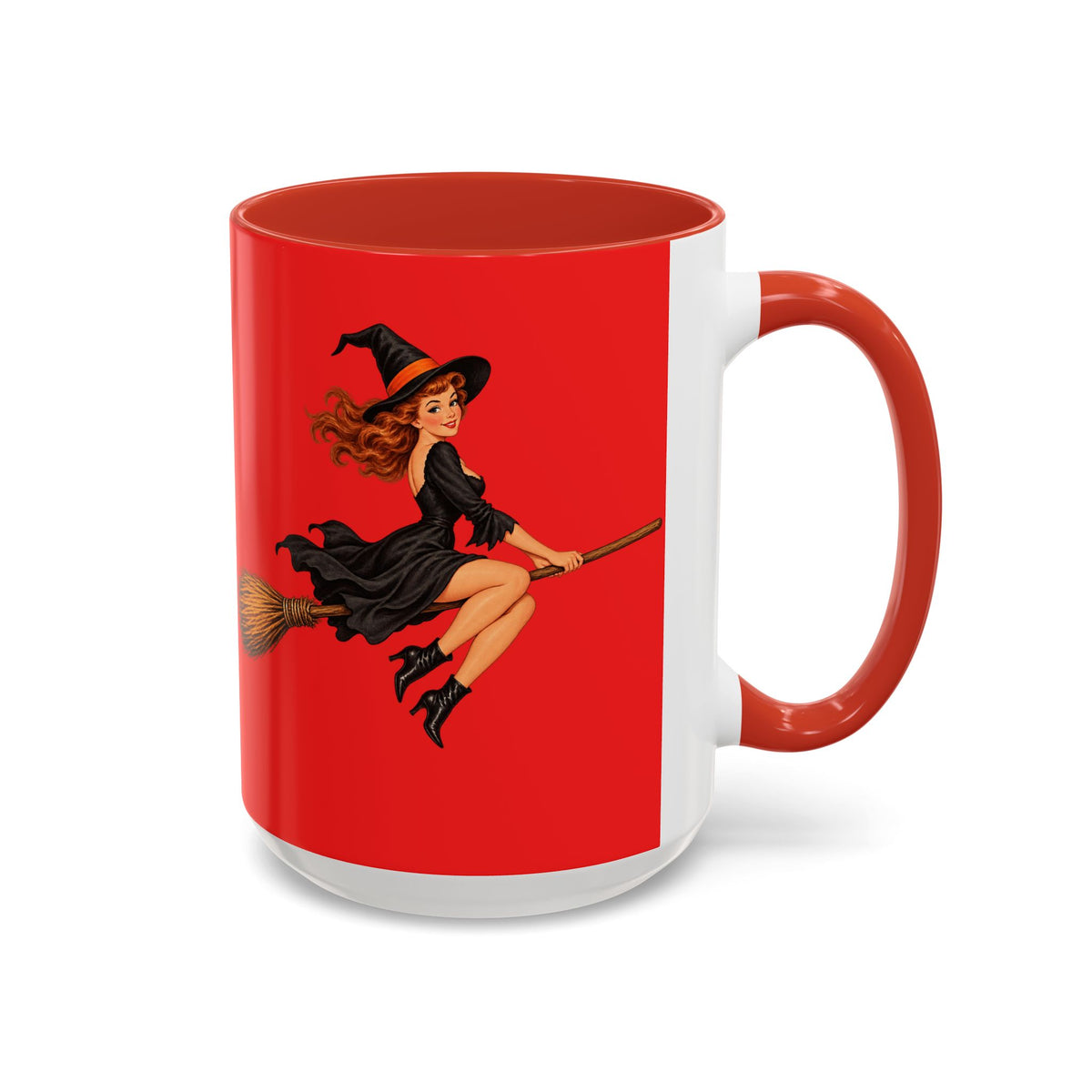 Hazel Hex Red Accent Mug by CreepyCrafts.boo