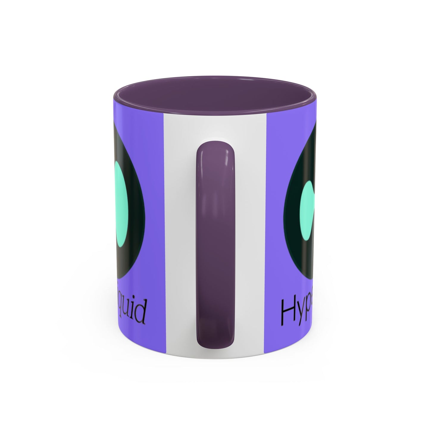 Hyperliquid Black font Light Purple Accent Mug by cypherpunkgear.com