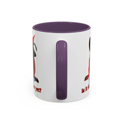 Is it Samhain yet? White Accent Mug by CreepyCrafts.boo
