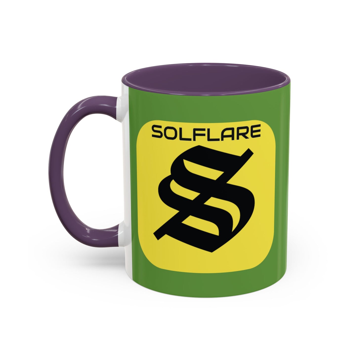 SolflareLogo Green Accent Mug by cypherpunkgear.com